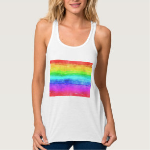 Gedekte regenboog tanktop