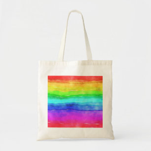 Gedekte regenboog tote bag