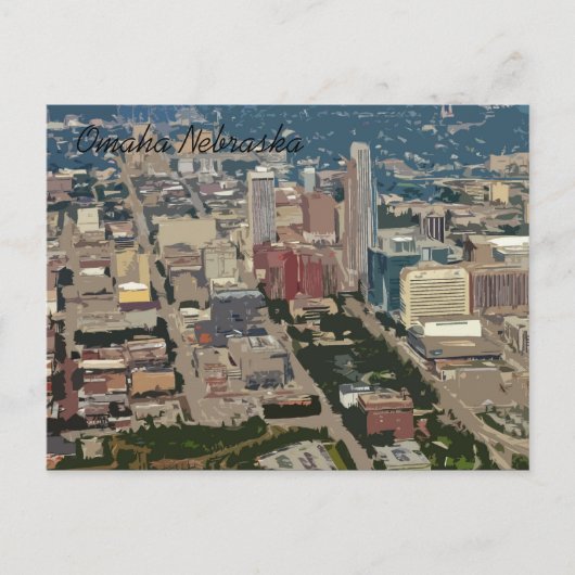 Gedekte stad (Omaha Nebraska) Briefkaart (Voorkant)