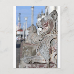 Gedekte stenen leeuwen van Leon, Nicaragua Briefkaart