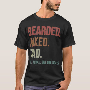 Gedekte vader als een normale vader, maar een bada t-shirt