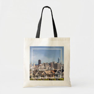 Gedekte Victoriaans huizen voor dames in San Franc Tote Bag