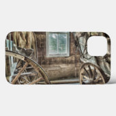 Gedekte wagen, houten wagon Case-Mate iPhone case (Achterkant (horizontaal))