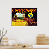 Gedekte Wagon Bartletts Poster (Keuken)