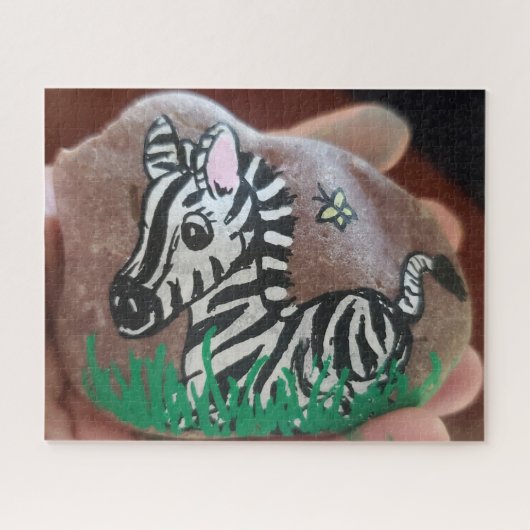 Gedekte Zebra Rock Legpuzzel (Horizontaal)