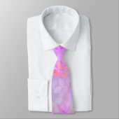Gedemd Amethyst Raspberry vertrekt Monogram Wedden Stropdas (Gebonden)