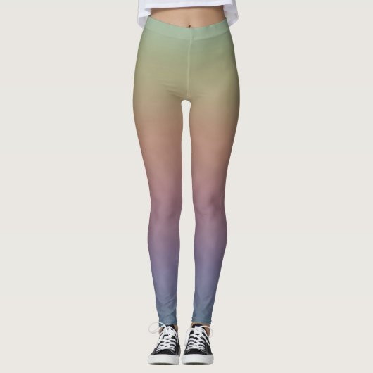 Gedempeld Pastelveld Leggings (Voorkant)
