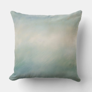 Gedempt blauw groen beige oceaan kleuren kussen
