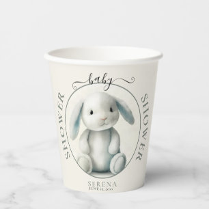 Gedempt gevulde konijntje BABY SHOWER Papieren Bekers