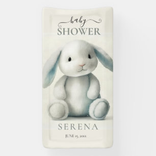 Gedempt gevulde konijntje BABY SHOWER Spandoek