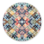gedempt mozaïek keramische knop (Voorkant)