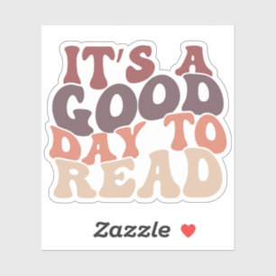 Gedempt veelkleurig Het is een goede dag om vinyl Sticker