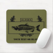 Gedempte Alaska Combat Fisherman Badge Muismat (Met muis)