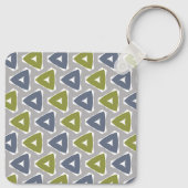 Gedempte Boho Driehoek Sleutelhanger (Achterkant)