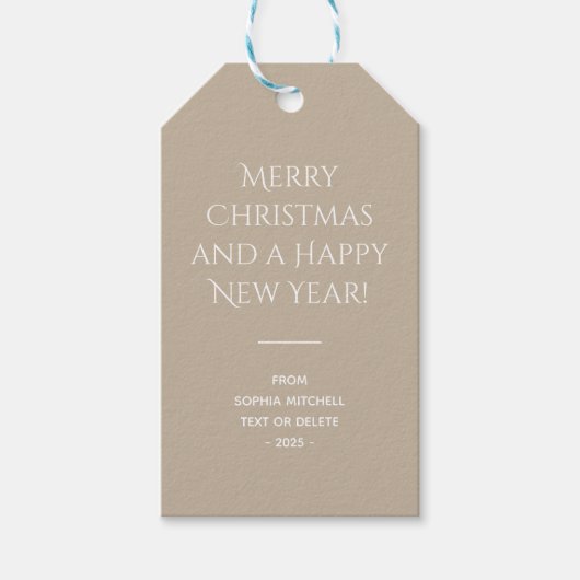 Gedempte elegantie - Calm Stone Gift Labels Cadeaulabel (Voorkant)