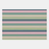 Gedempte elegantie - Solid Striped Selection Inpakpapier Vel (Voorkant)