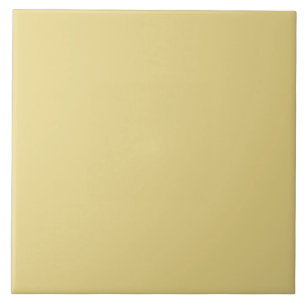 Gedempte gele keramische Tegel. Tegeltje