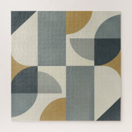 Gedempte Geometrie in Beweging | Moderne Abstracte Legpuzzel
