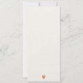 Gedempte Herfst Herfstlandschap Bruiloft Menu Kaar Kaart (Achterkant)