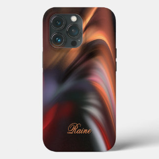 Gedempte herfst persoonlijke naam iPhone 13 pro hoesje