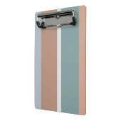 Gedempte kleuren strepen mini klembord (Angled2)