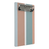 Gedempte kleuren strepen mini klembord (Schuin)