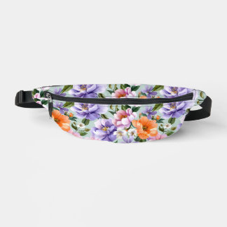 Gedempte kleurrijke bloemen Boho bloem Heuptasje