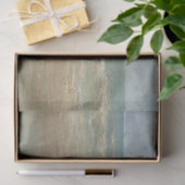 Gedempte kunstwerk strand scène oude wereld tissuepapier (Geschenk)