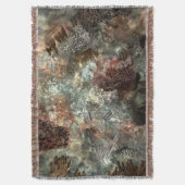 Gedempte lagen bruine kristallen deken (Voorkant Verticaal)