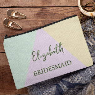 Gedempte Pastel Geometrische Bruiloft Etui