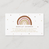 Gedempte regenboog display douche Geen inpakpapier Informatiekaartje (Voorkant)