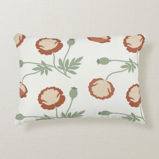 Gedempte Roest Poppy Bloemaccent Kussen
