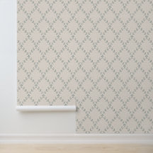 Gedempte saliegroene bloemenscherm blokprint