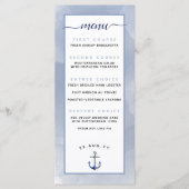 🌊Gedempte stoffige blauwe zelfs \ Waterverf bruil Menu (Voorkant)