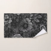 Gedempte tonen van Grijze Bloemen Bad Handdoek (Handdoek)