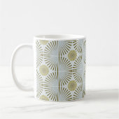 Gedempte tribal geometrisch koffiemok (Links)