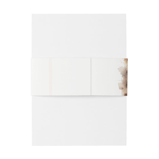 Gedempte Waterverf Herfst herfstlandschap bruiloft Uitnodigingen Wikkel (Achterkant Voorbeeld)