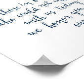 Gedenk- in liefdevolle herinnering, rouwkaart, Nav Poster (Hoek)