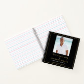 Gedenkboek met foto's voor rouwbezoekers ter naged notitieboek (Binnen)