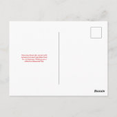 Gedenkdag Briefkaart (Achterkant)