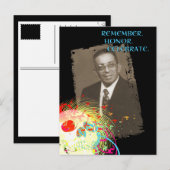 gedenkdag dia de los muertos (hifi) uitnodiging briefkaart (Voorkant / Achterkant)