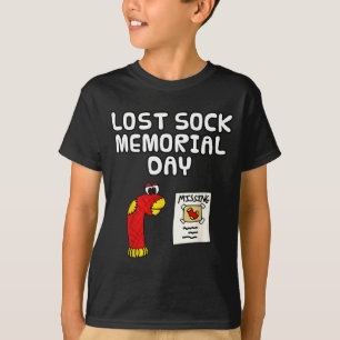 Gedenkdag voor verloren sokken, wasgoedwerker grap t-shirt