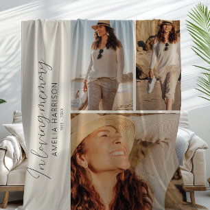 Gedenkdekentuch Met 3 Foto's Fleece Deken