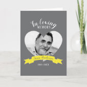 Gedenkdienst foto geel lint programma (Voorkant)