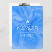 Gedenkdienst paarse roos begrafenisprogramma programma (Voorkant / Achterkant)