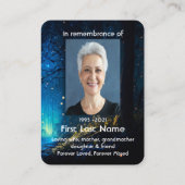 Gedenkfoto Gebed Firefly Lightning Bug Night Visitekaartje (Achterkant)