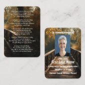 Gedenkfoto Gebedsbrug Natuur Landschap Visitekaartje (Voorkant / Achterkant)