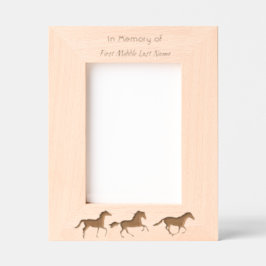 Gedenkfoto Gebedspaard Western Gegraveerde Lijstjes