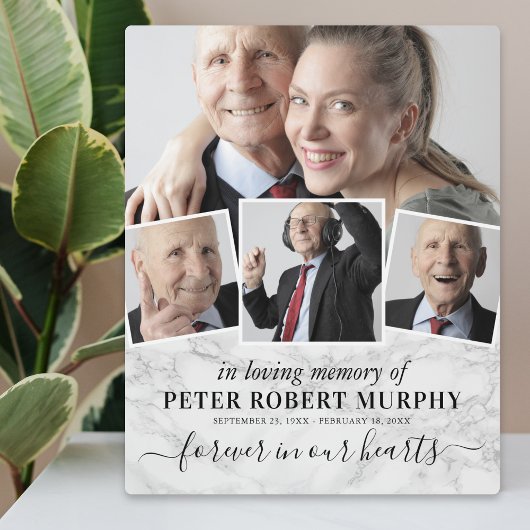 Gedenkfoto Marmer Fotoplaat