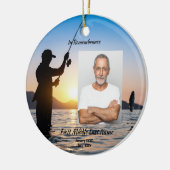 Gedenkfoto Viering van het leven Keepsake Keramisch Ornament (Links)